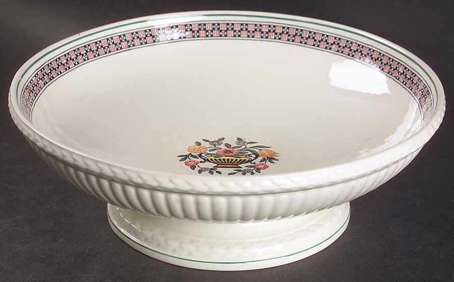 Trentham Red Round Compote (Height X Width) by Wedgwood-1