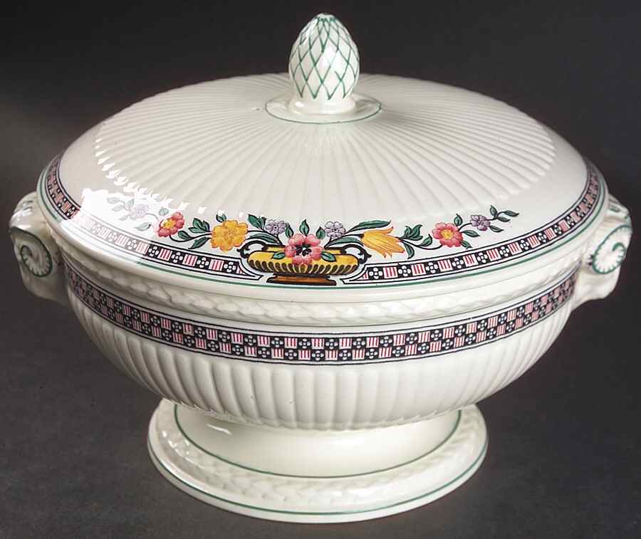 Trentham Red Round Covered Vegetable by Wedgwood-1