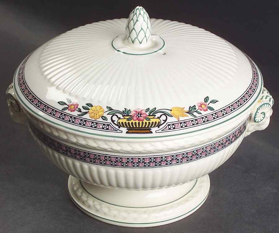 Trentham Red Small Round Covered Vegetable by Wedgwood-1