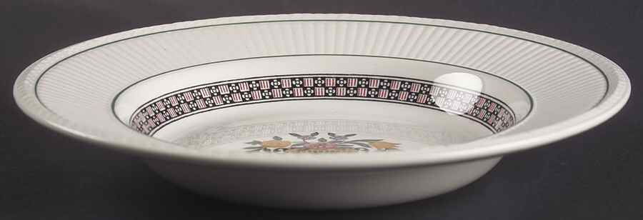 Trentham Red Large Rim Soup Bowl by Wedgwood-1