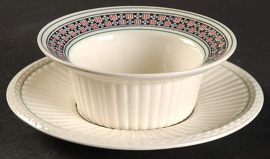 Trentham Red Ramekin & Saucer Set by Wedgwood-1