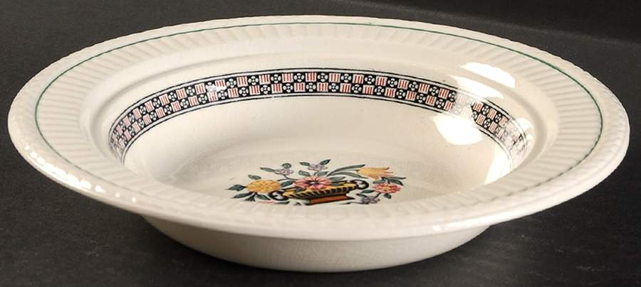 Trentham Red Lid for Round Butter by Wedgwood-1