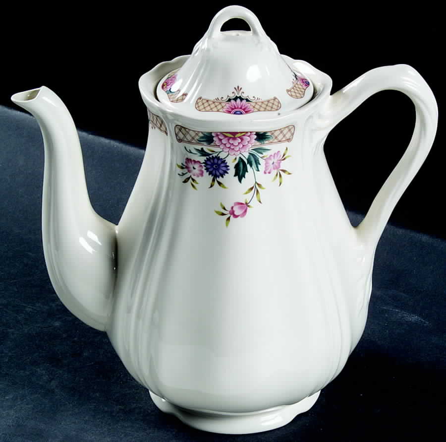 Trellis Flower Coffee Pot & Lid by Wedgwood-1