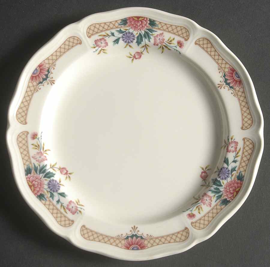 Trellis Flower Bread & Butter Plate by Wedgwood-1
