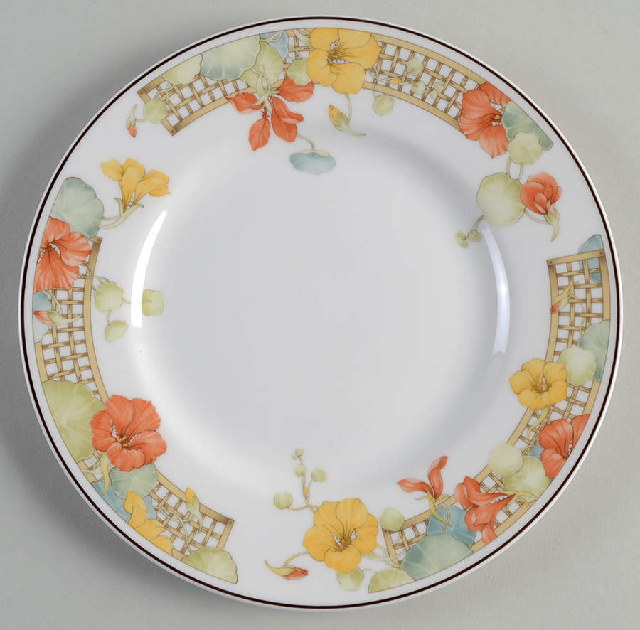 Trellis Flower Salad Plate by Wedgwood-1