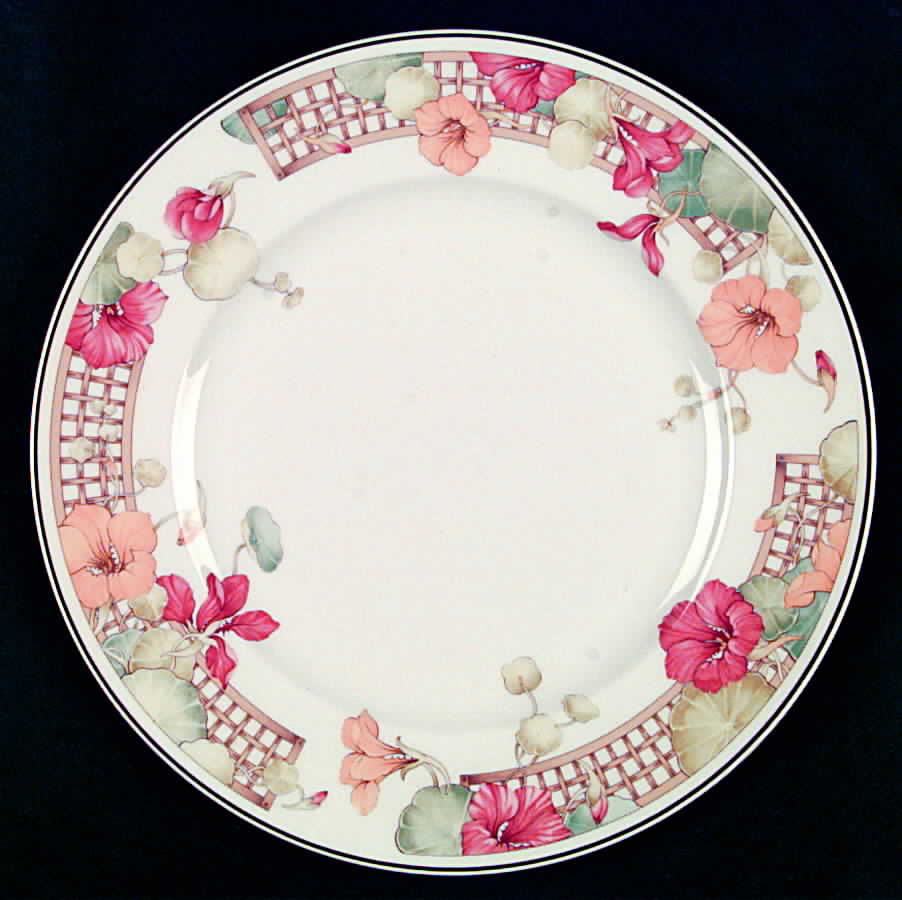 Trellis Flower Dinner Plate by Wedgwood-1