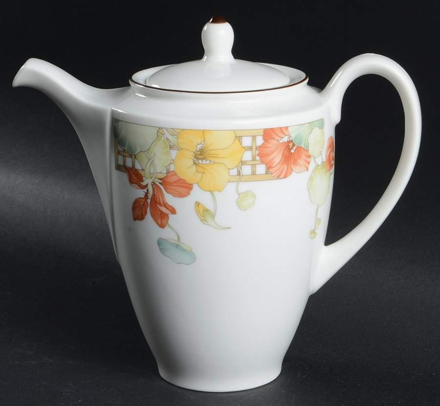 Trellis Flower Coffee Pot & Lid by Wedgwood-1