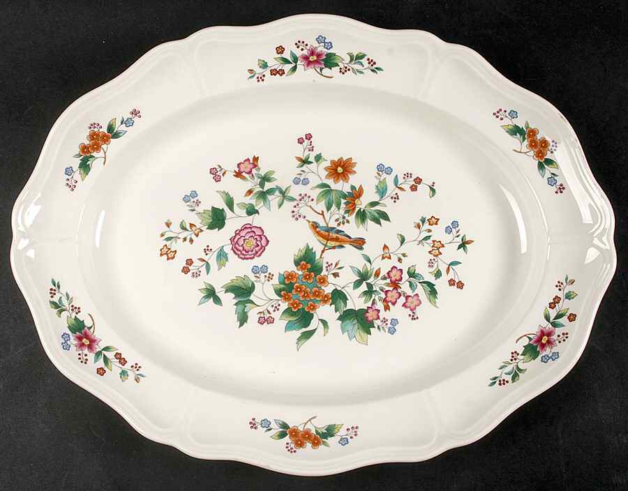 Tropical Garden 15" Oval Serving Platter by Wedgwood-1
