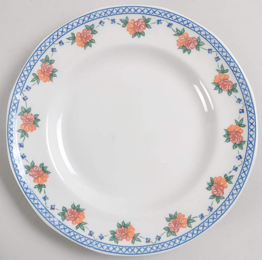 Trellis Rose Salad Plate by Wedgwood-1
