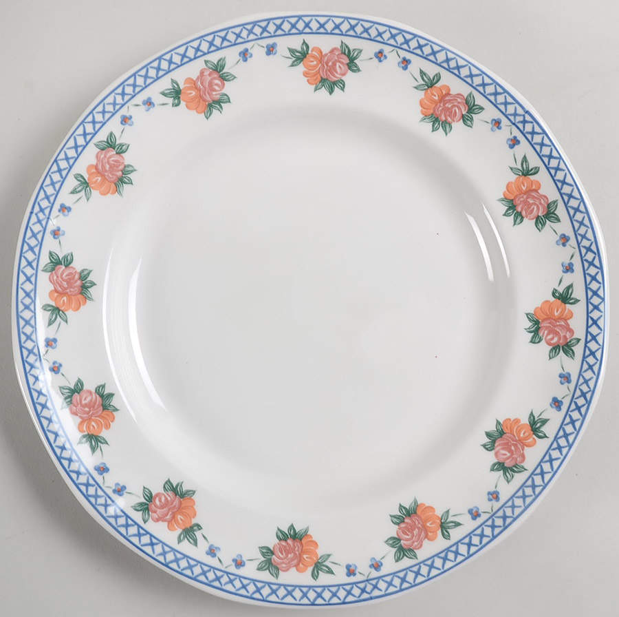 Trellis Rose Dinner Plate by Wedgwood-1