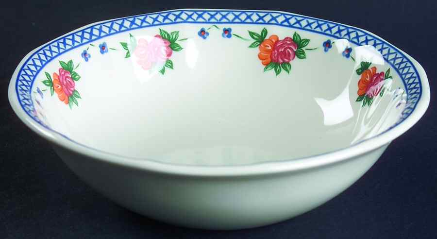 Trellis Rose Coupe Cereal Bowl by Wedgwood-1