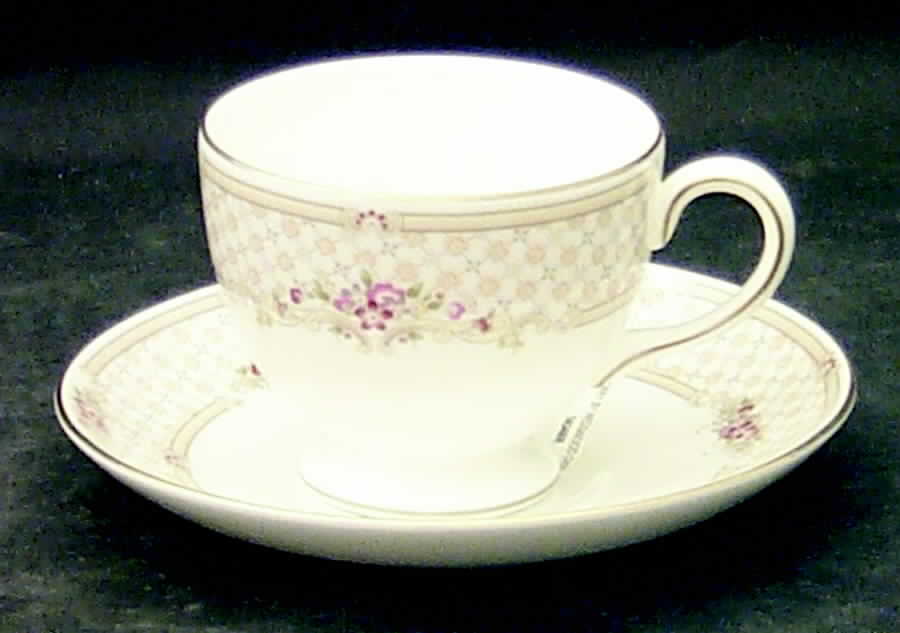 Turnberry Leigh Shape Footed Cup & Saucer Set by Wedgwood-1