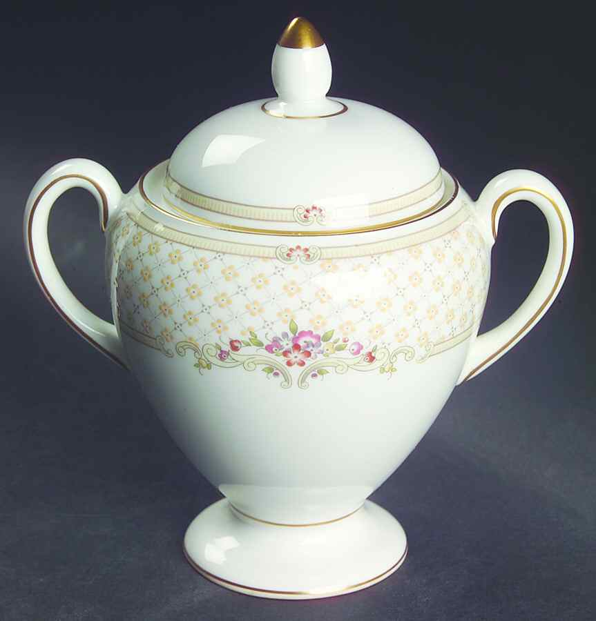 Turnberry Globe Shape Sugar Bowl & Lid by Wedgwood-1