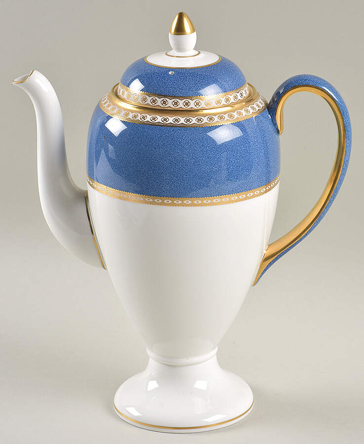 Ulander Powder Blue Coffee Pot & Lid by Wedgwood-1