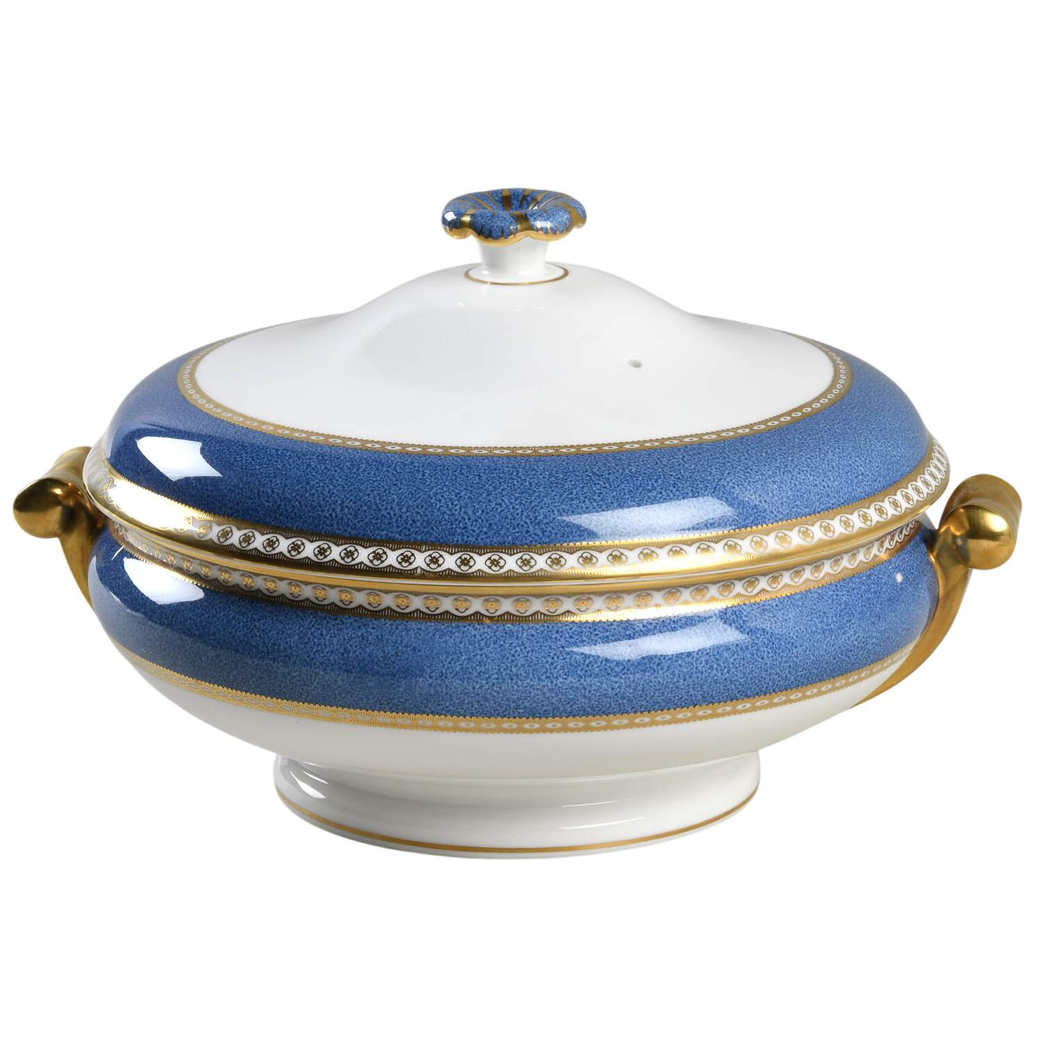 Ulander Powder Blue Round Covered Vegetable by Wedgwood-1