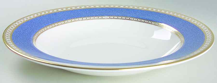 Ulander Powder Blue Large Rim Soup Bowl by Wedgwood-1