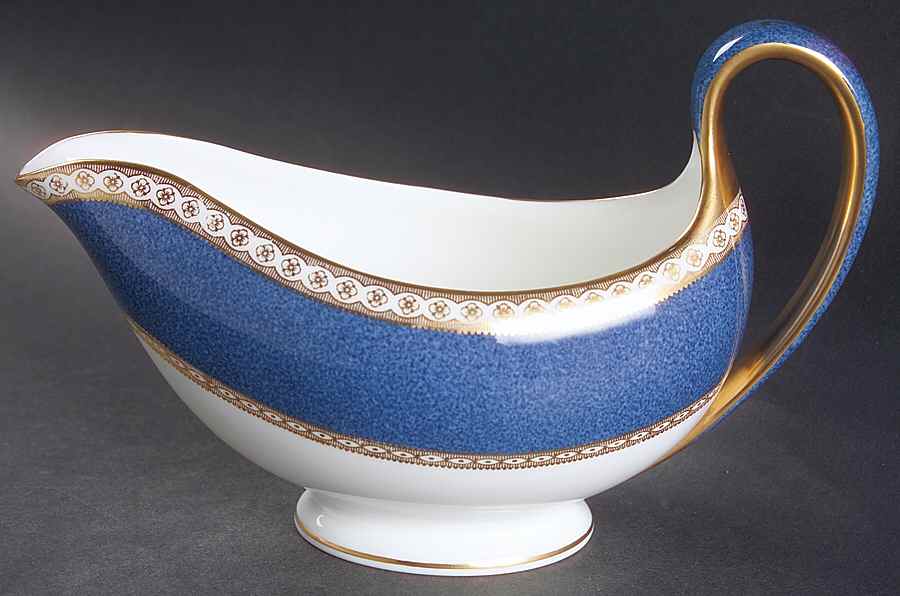 Ulander Powder Blue Gravy Boat by Wedgwood-1