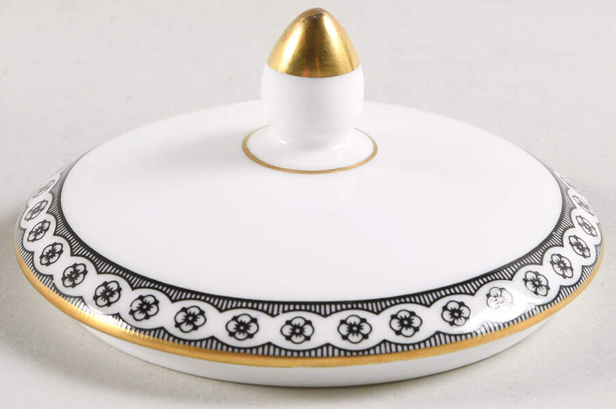 Ulander Black Lid for Globe Shape Sugar Bowl by Wedgwood-1