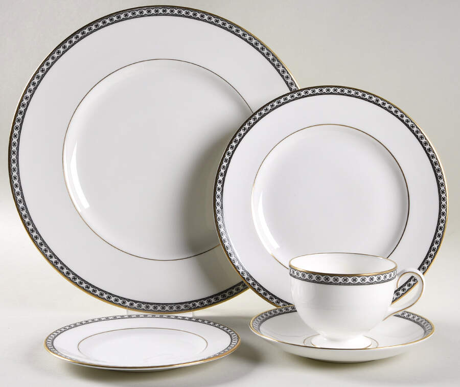 Ulander Black 40  Piece Estate Set by Wedgwood-1