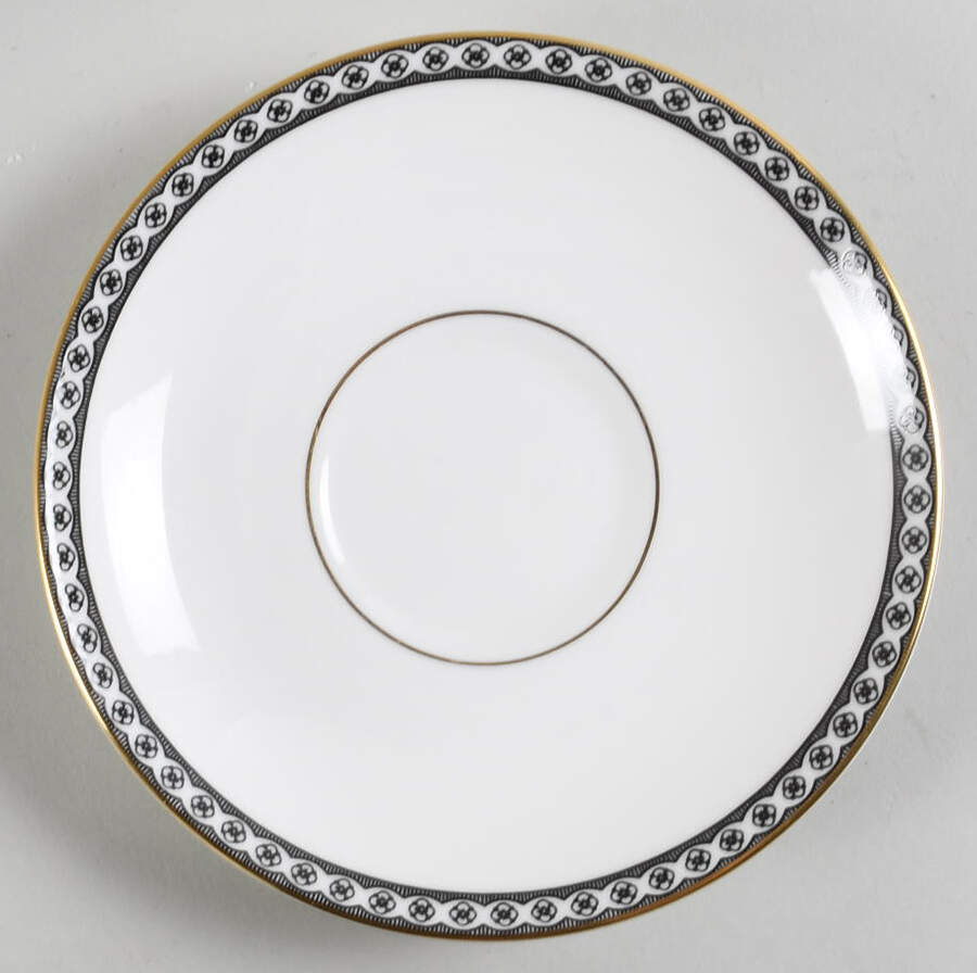 Ulander Black Saucer for Footed Cup by Wedgwood-1