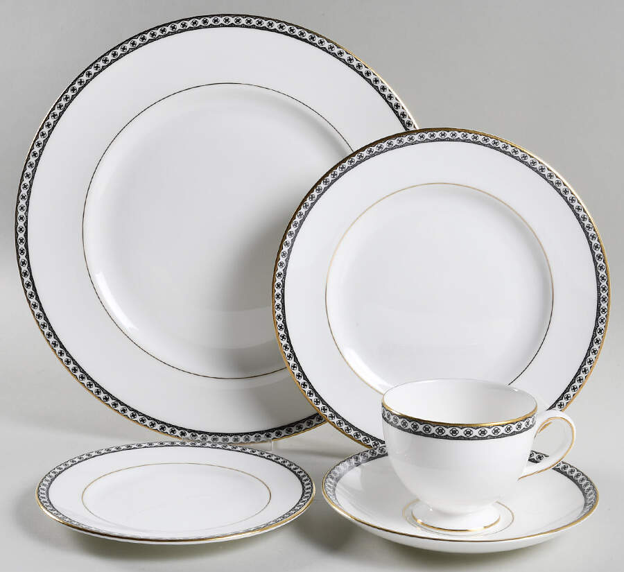 Ulander Black 40  Piece Estate Set by Wedgwood-1
