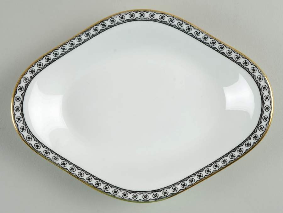 Ulander Black Underplate for Gravy Boat by Wedgwood-1