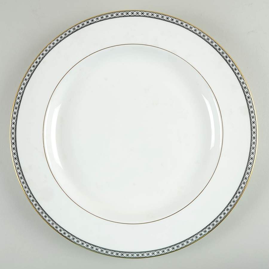 Ulander Black 13" Chop Plate (Round Platter) by Wedgwood-1