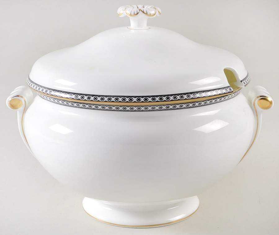 Ulander Black Tureen &  Lid by Wedgwood-1