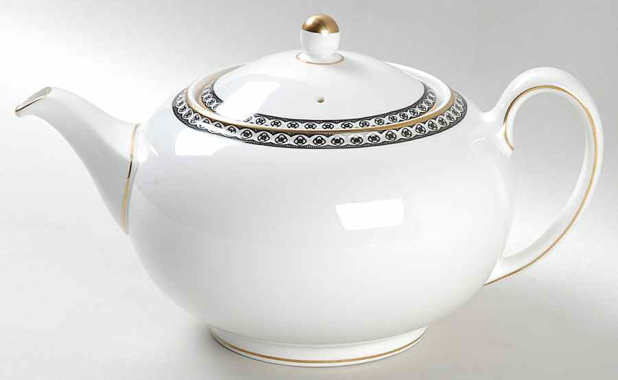 Ulander Black Teapot & Lid by Wedgwood-1