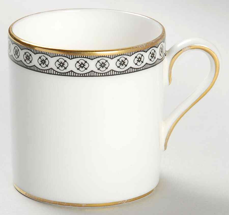 Ulander Black Bond Shape Demitasse Cup by Wedgwood-1