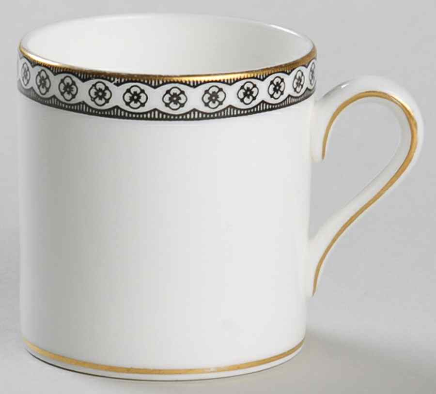 Ulander Black Bond Shape Demitasse Cup by Wedgwood-1