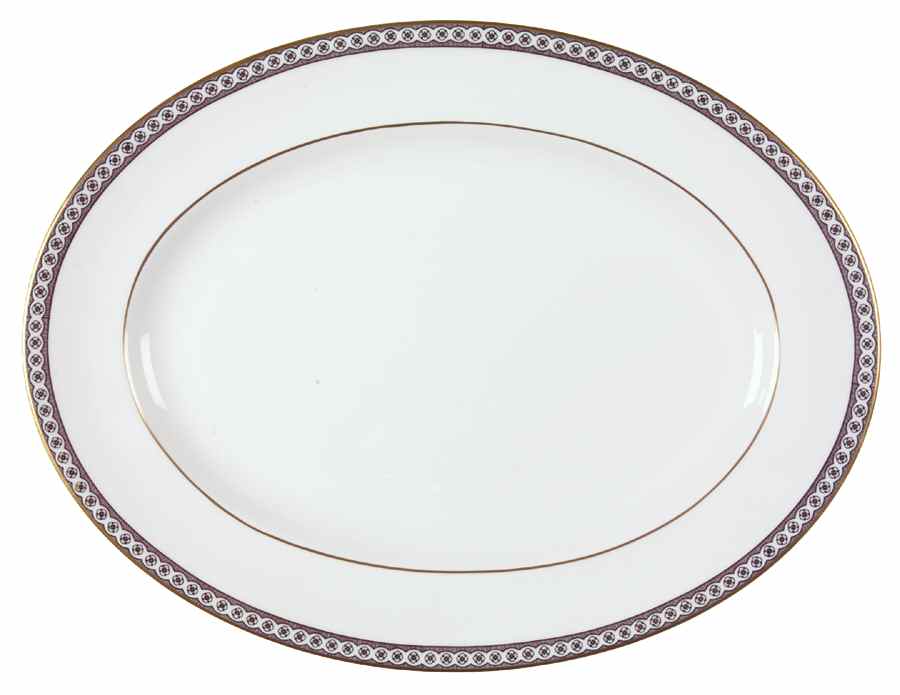 Ulander Black 15" Oval Serving Platter by Wedgwood-1