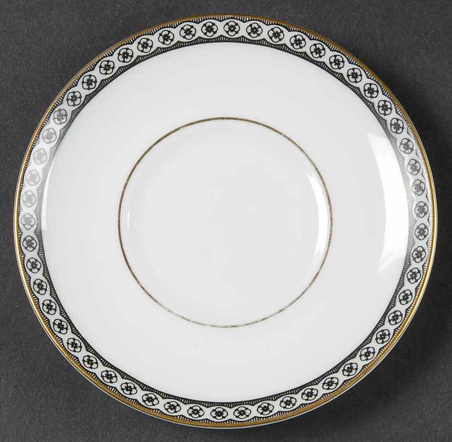 Ulander Black Saucer for Bond Shape Demitasse Cup by Wedgwood-1