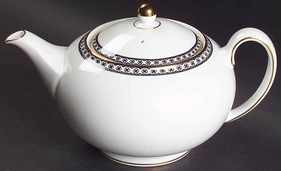 Ulander Black Teapot & Lid by Wedgwood-1