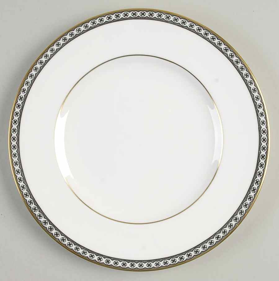Ulander Black Salad/Dessert Plate by Wedgwood-1
