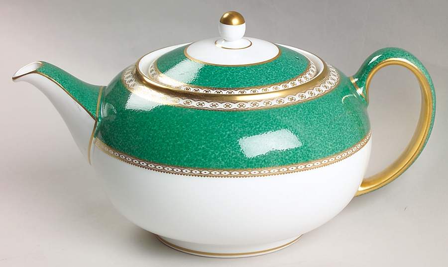 Ulander Powder Green Teapot & Lid by Wedgwood-1