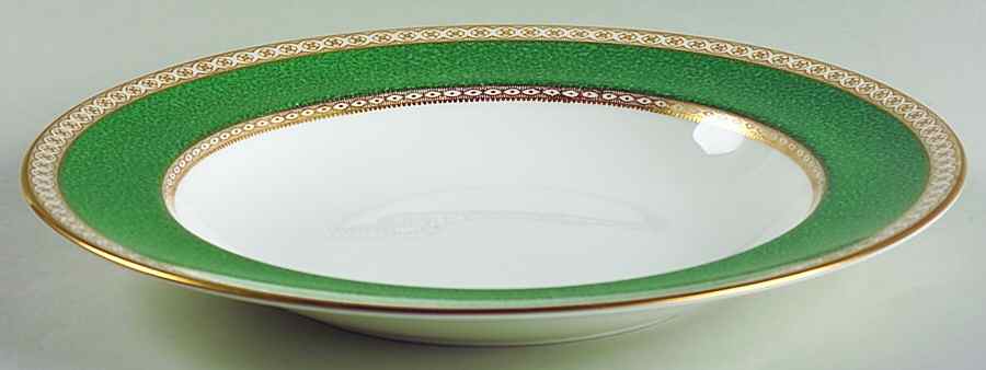 Ulander Powder Green Large Rim Soup Bowl by Wedgwood-1