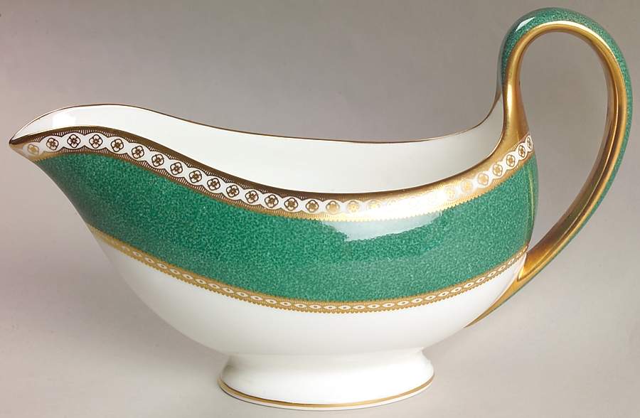Ulander Powder Green Gravy Boat by Wedgwood-1