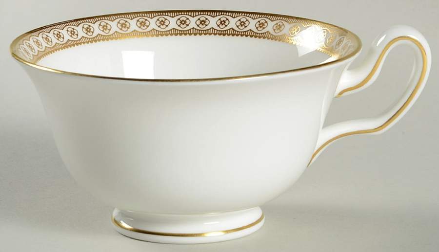 Ulander Gold Peony Shape Footed Cup by Wedgwood-1