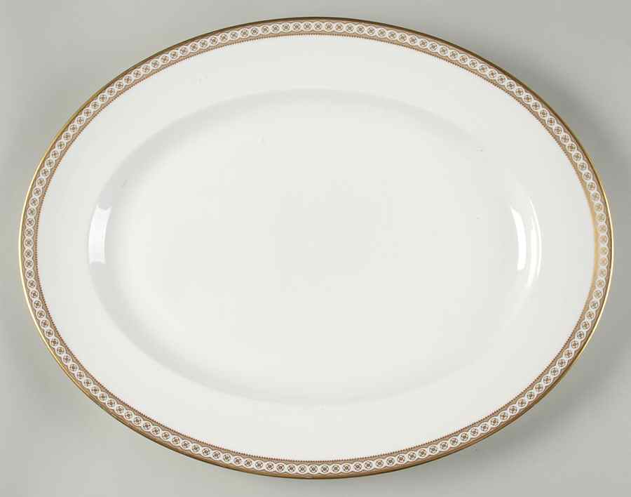 Ulander Gold 17" Oval Serving Platter by Wedgwood-1