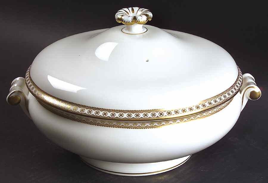 Ulander Gold Round Covered Vegetable by Wedgwood-1