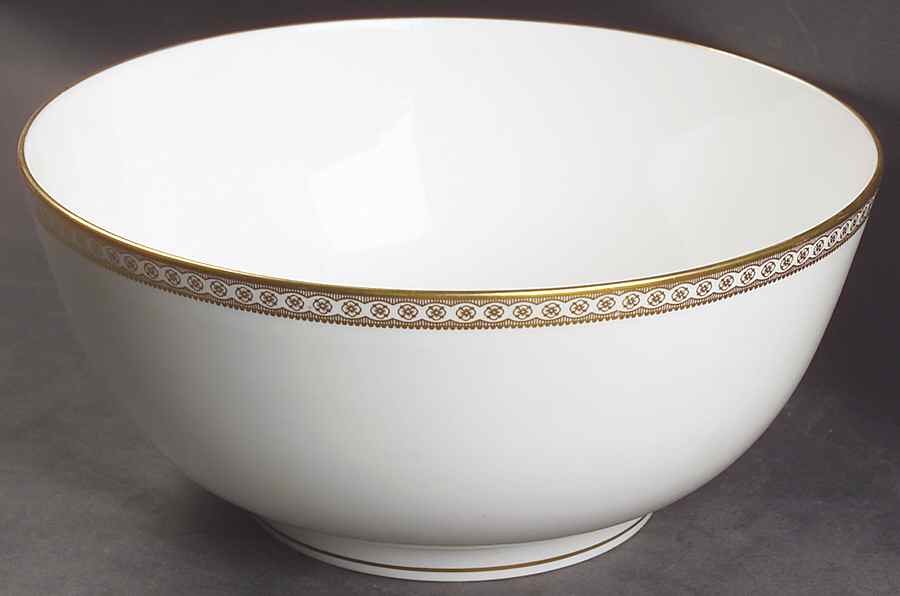Ulander Gold 9" Salad Serving Bowl by Wedgwood-1