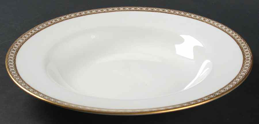 Ulander Gold Large Rim Soup Bowl by Wedgwood-1