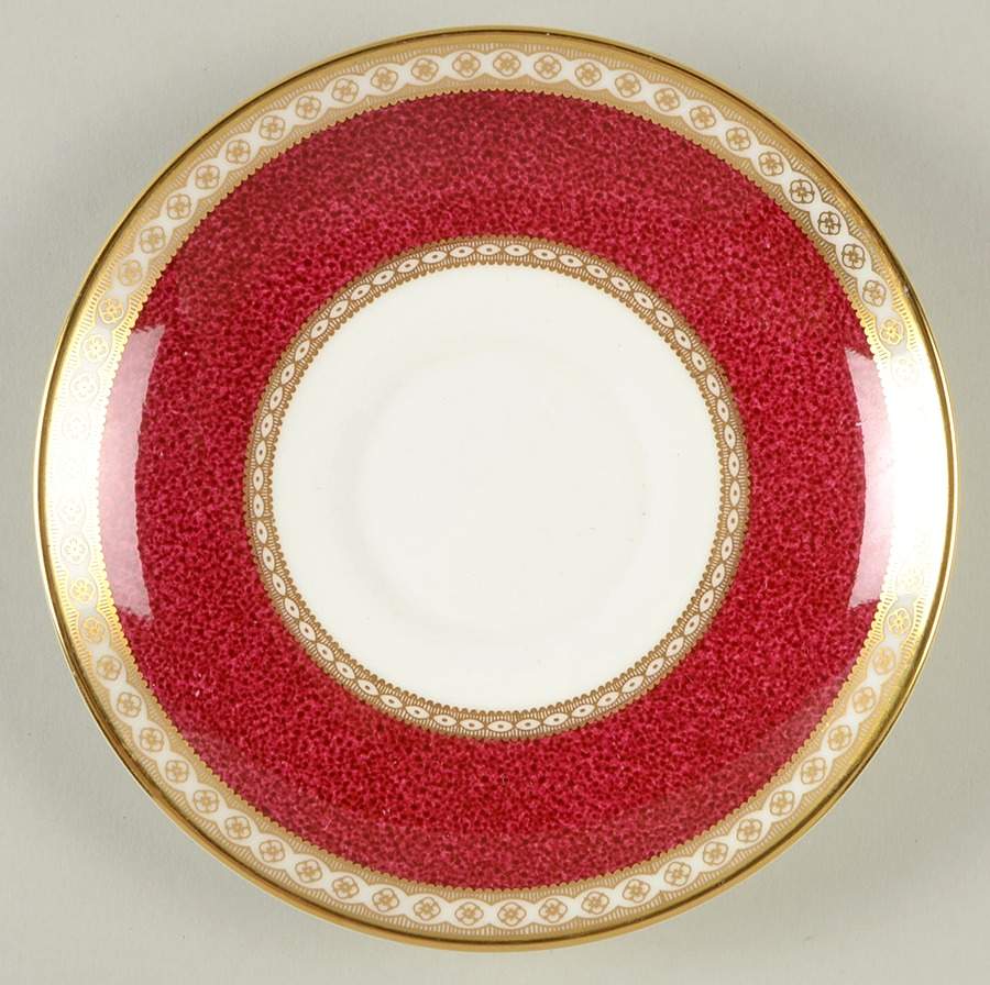 Ulander Powder Ruby Saucer for Bond Shape Demitasse Cup by Wedgwood-1