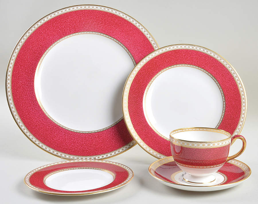 Ulander Powder Ruby 5 Piece Place Setting by Wedgwood-1