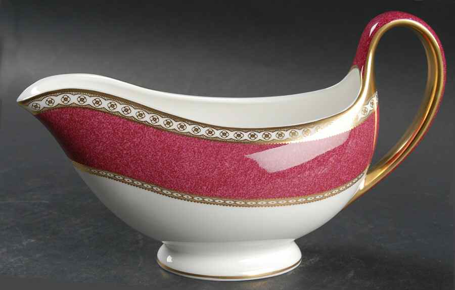 Ulander Powder Ruby Gravy Boat by Wedgwood-1
