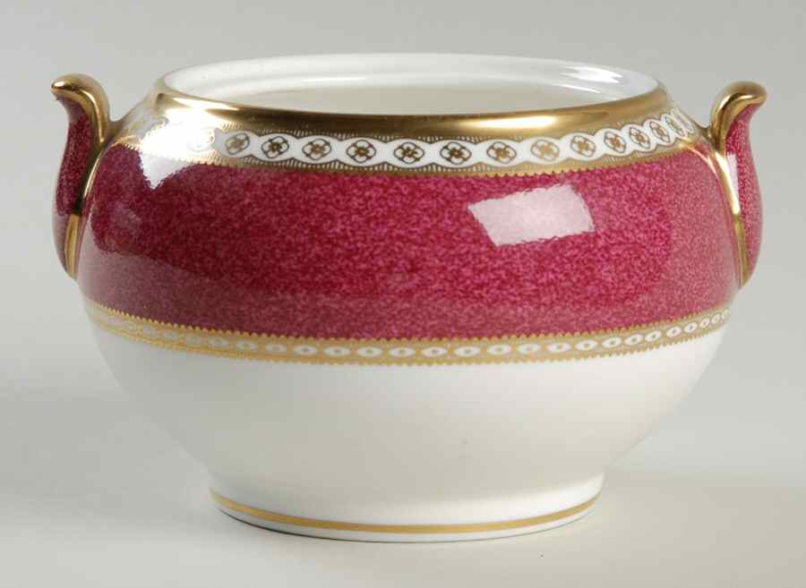 Ulander Powder Ruby 146 Shape Sugar Bowl No Lid by Wedgwood-1