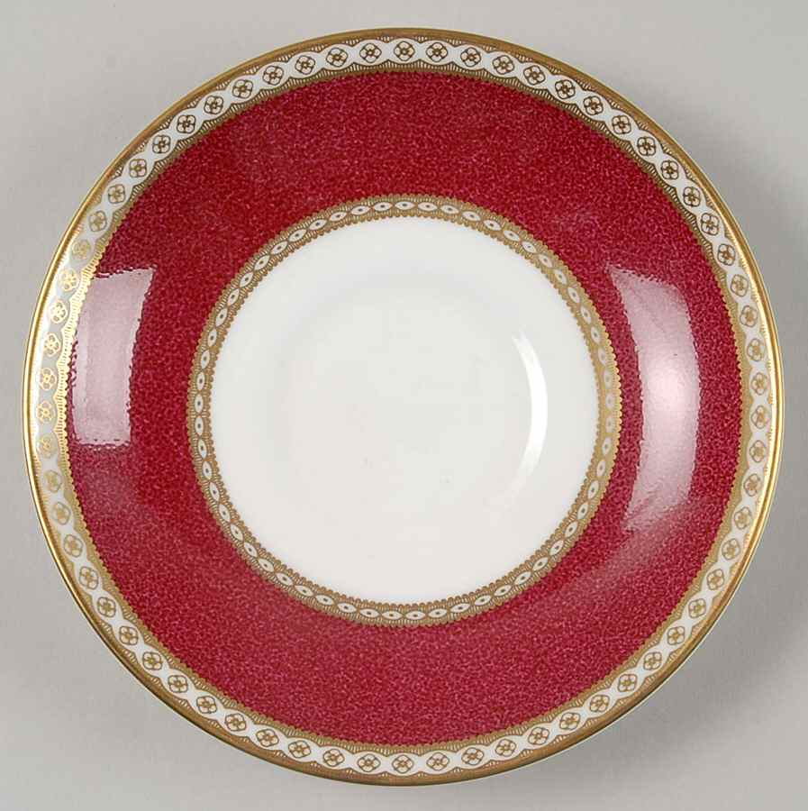 Ulander Powder Ruby Saucer for Leigh Shape Footed Cup by Wedgwood-1