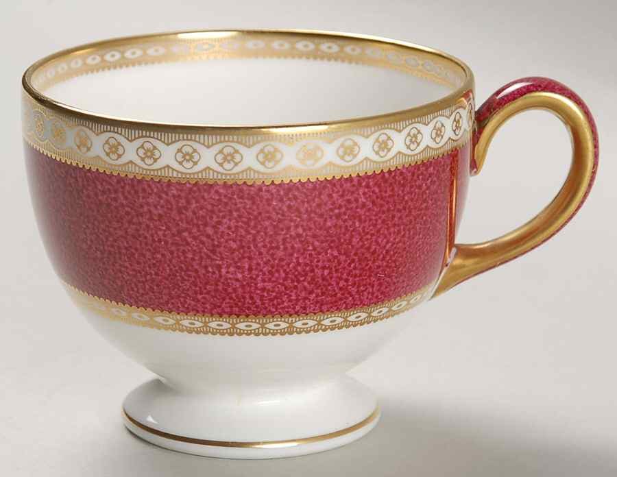 Ulander Powder Ruby Leigh Shape Footed Cup by Wedgwood-1