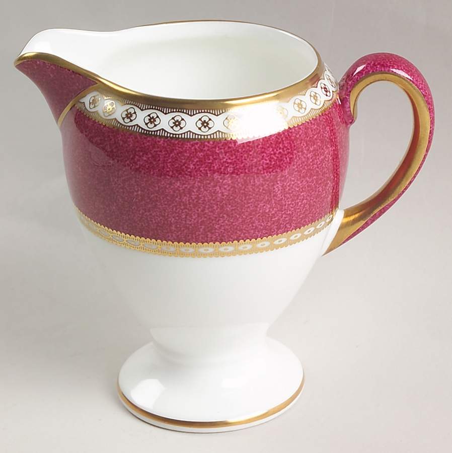 Ulander Powder Ruby Globe Shape Creamer by Wedgwood-1